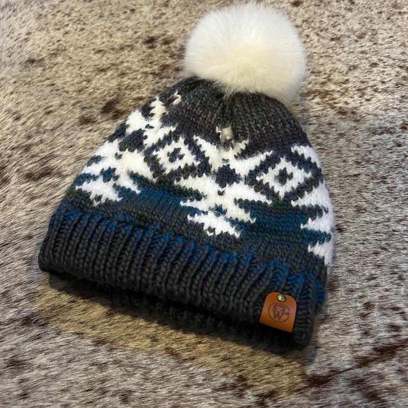 Tuque en tricot Crowellz avec pompon Blanc