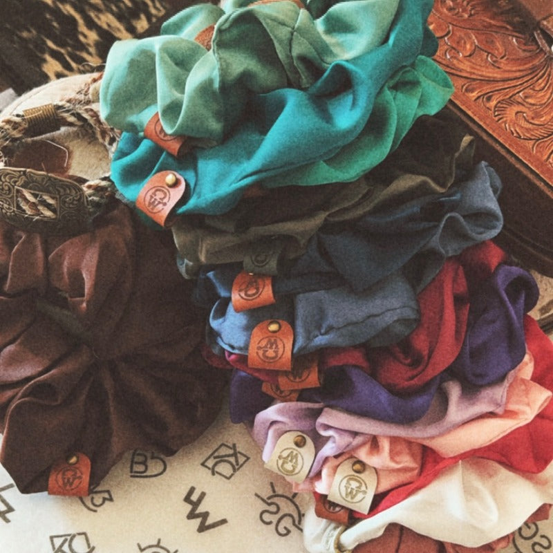 Large Scrunchies pour cheveux Crowellz