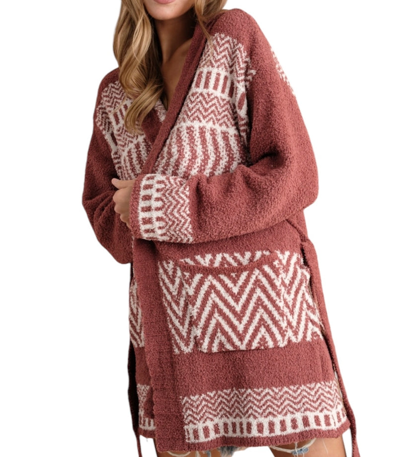 Cowgirl Way Aztec Long Cardigan