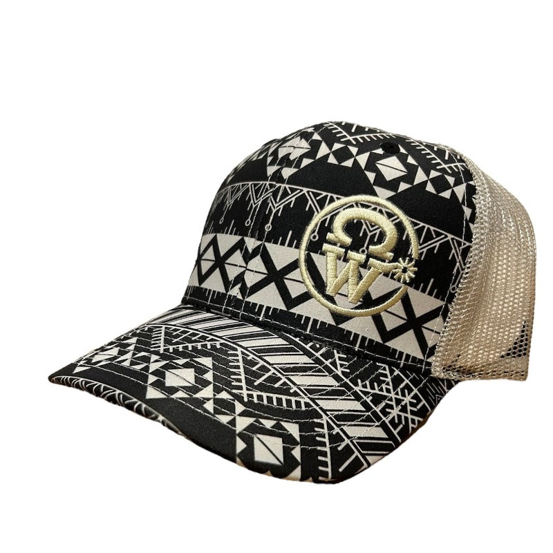 Casquette Ponytail Crowellz Black Aztec - Série Signature