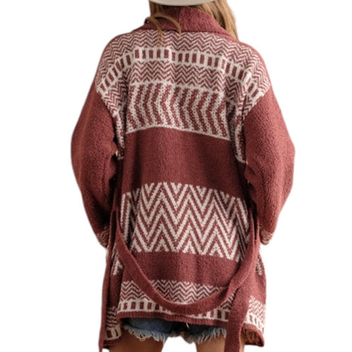 Cowgirl Way Aztec Long Cardigan - PREVENTE