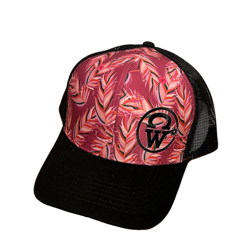 Casquette Ponytail Crowellz Pink/Black Feather - Série Signature