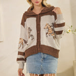 Sweater with Horse Print-Presale