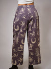 Western Motif Wide Leg Pants - Presale