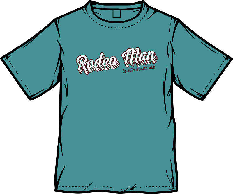T-shirt à col rond - Rodeo Man