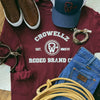 T-Shirt Crowellz à manches longues logo Rodeo Brand Blanc